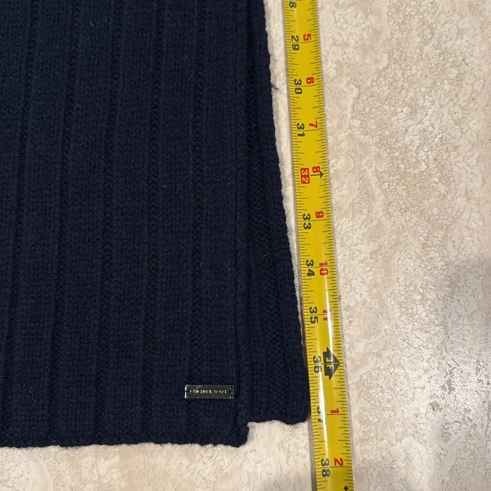 Michael Kors Midnight Blue Wool Scarf